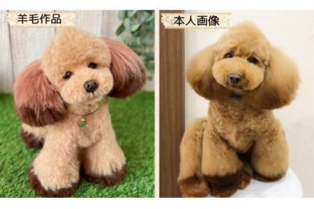 いつまでも一緒！うちの子そっくりマスコット35cm　羊毛フェルト犬猫オーダーのお店「山田羊毛雑貨店」 KH001