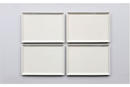 【波佐見焼 マルヒロ】HASAMI SEASON 01 スクエアプレートセット（4点）ホワイト [EB146] 波佐見焼