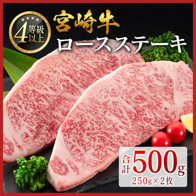 10日以内出荷 ロースステーキ 500g 肉 4等級 畜産農家応援 SC346-2606-10D