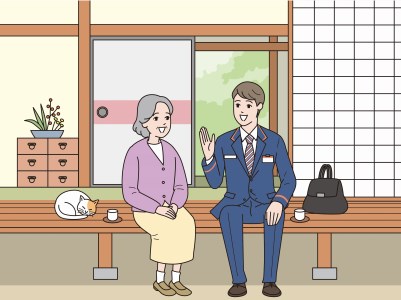 みまもり訪問サービス 12か月【日本郵便】 防犯 見守り 郵便局 [TAV009]