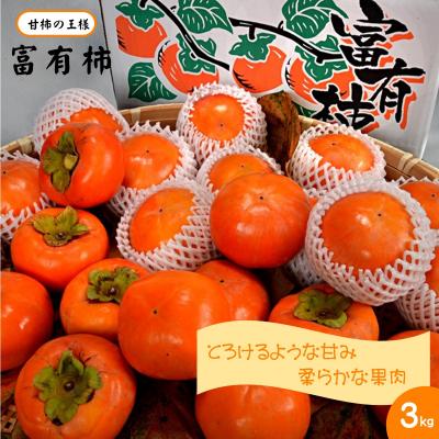 ふるさと納税 米子市 富有柿(ふゆうかき)3kg 【11月上旬頃から順次発送】