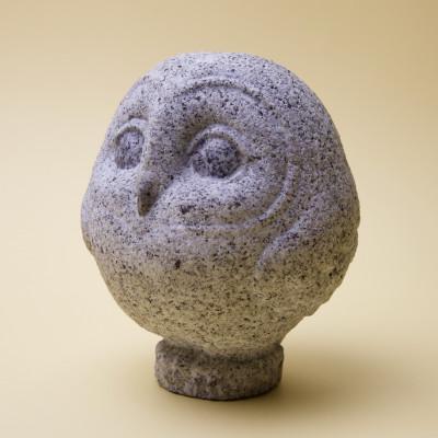 ふるさと納税 取手市 おなかいっぱい福が来る まあるいフクロウ満腹郎(メンフクロウ タイプ)