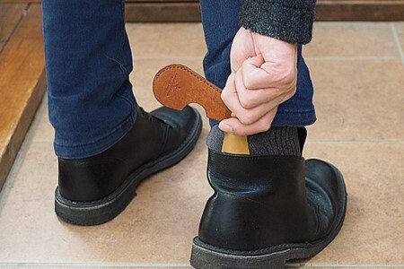 携帯用 靴べら 09 グリーンブラウン