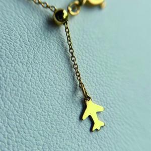 akoya 空と海の ペンダント（ ゴールドカラー/ T ）真珠 ネックレス