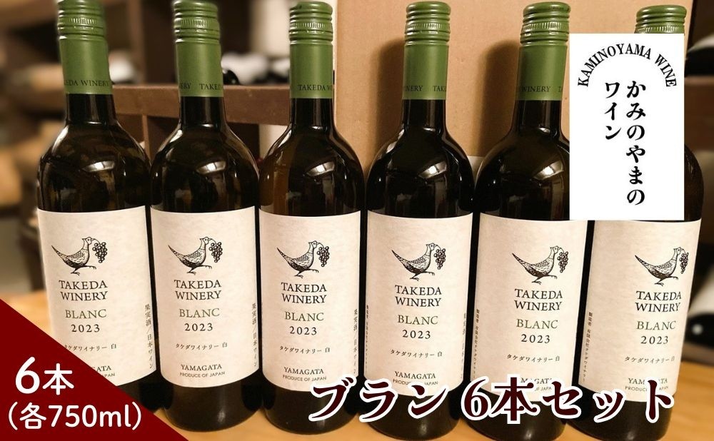 
                  【タケダワイナリー】ブラン　６本セット　0147-2602
                