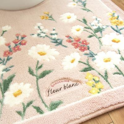 ふるさと納税 海南市 フルールブラン ロングトイレマット 約75×63cm ピンク 抗菌防臭 大判 |  | 02