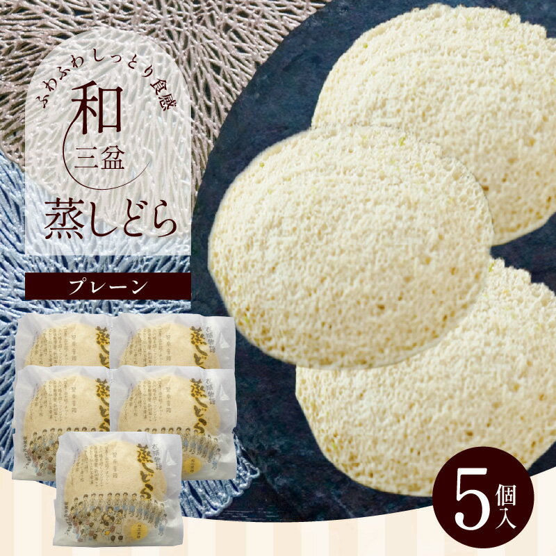 【ふるさと納税】優秀和菓子職 愛知県優秀技能者表彰受賞 どら焼き 蒸しどら プレーン 5個入 個包装 粒あん 和三盆 餡 ふわふわ しっとり食感 あいちの匠 ものづくりマイスター 和菓子 おやつ スイーツ お取り寄せ お取り寄せスイーツ 愛知県 碧南市 送料無料