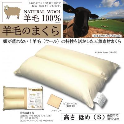 ふるさと納税 士別市 【寝具の井上】羊毛100%ピュアウール枕(Sサイズ)