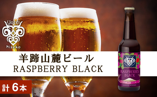 
【羊蹄山麓ビール】 RASPBERRY BLACK 6本セット
