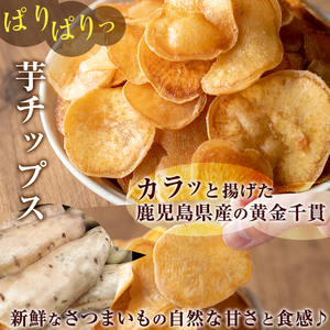 ＜新登場！＞鹿児島県産 黄金千貫 使用 芋チップ 20袋(合計1.4kg)【曽於市観光協会】A482