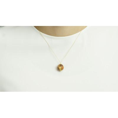 ふるさと納税 日南町 寄木の鞠ネックレス |  | 01