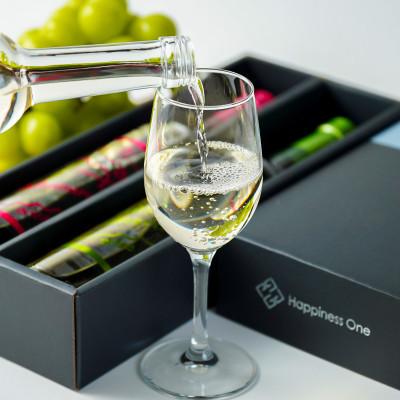 ふるさと納税 甲州市 Premiumワインギフト(白)『シャインマスカットワイン+デラウェアワイン』〜2022〜 |  | 01