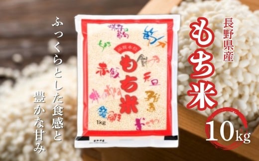 長野県産 もち米 10kg 令和7年産｜ 新米 白米 コメ お米 餅米 精米 赤飯 おこわ 千曲市 長野県 信州