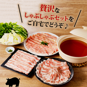 京都ブランド豚 丹波高原豚と九条ねぎの出汁しゃぶセット(豚しゃぶしゃぶ 豚肉しゃぶしゃぶ 肩ロース豚しゃぶ バラ豚しゃぶ モモ豚しゃぶ）