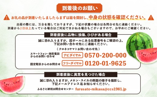 《2026年分受付中》【定期便2回】スイカ2種(夏のほほえみ・夏の女神)食べ比べ