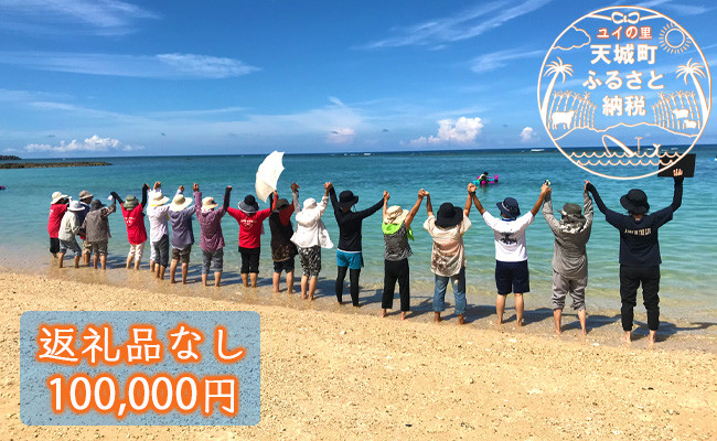 
                  【返礼品なし】天城町 への寄付 （1口： 100,000円 ）鹿児島 徳之島 天城町 寄附 応援 支援 寄付のみ 返礼品なし
                