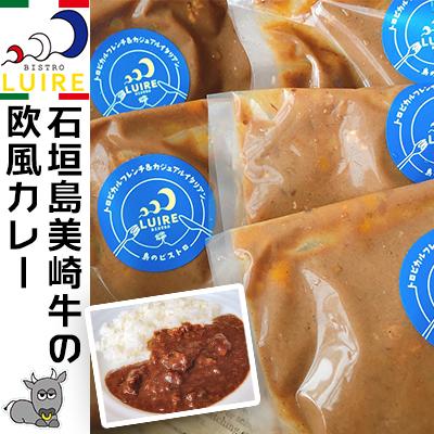 【ふるさと納税】石垣島美崎牛の欧風カレー 各200g × 5パック ビストロリュイール｜カレー カレーライス 欧風 フレンチ スパイス 肉 お肉 にく 食品 恩納村 真栄田 沖縄 人気 おすすめ 送料無料 ギフト