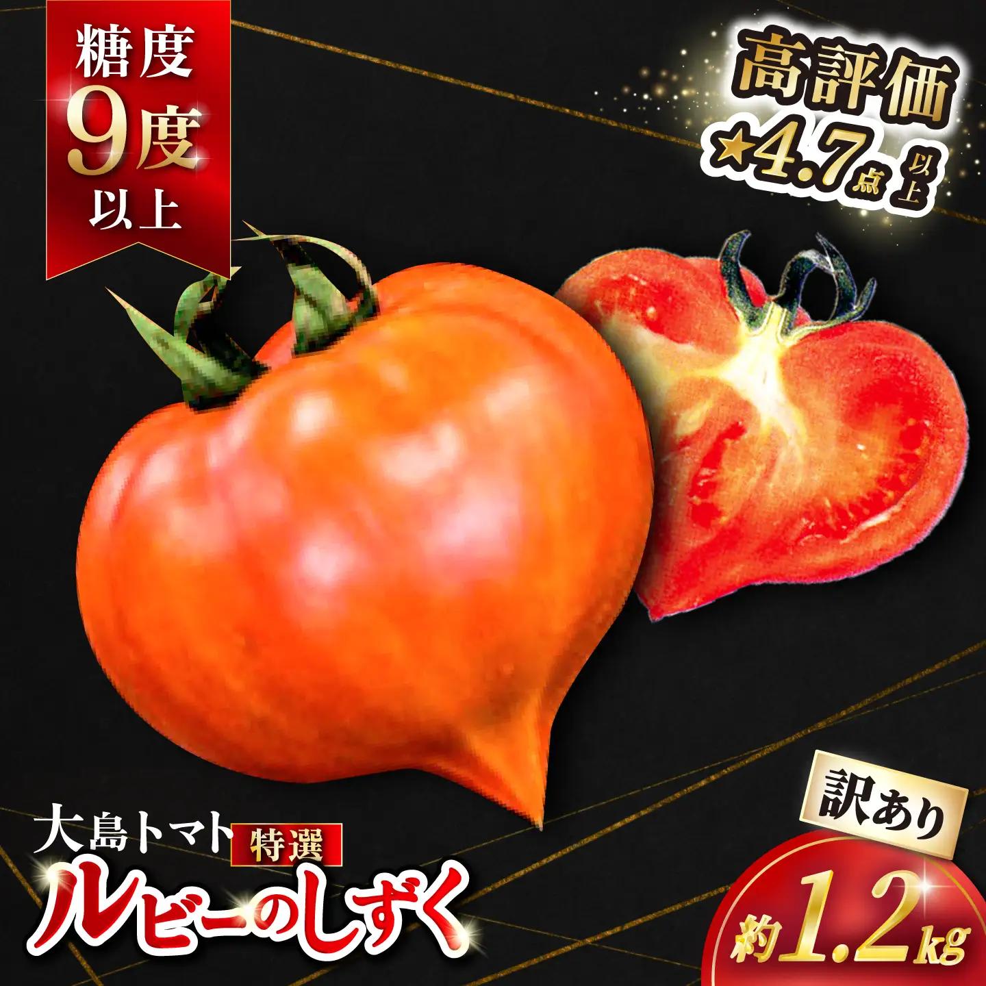 先行予約 訳ありトマト ルビーのしずく1.2kg | トマト ／CCK025