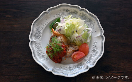 【波佐見焼】ombre de fleur ブーケプレート palette gray 2枚セット【翔芳窯】[FE528]