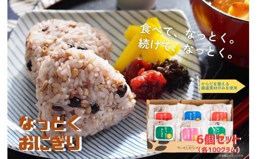 E486 【4種の具材入り】なっとく おにぎり 6個入り（具材4種 / 各100g）【 なっとくおにぎり屋 】七徳御握 おむすび さがびより 使用 米 朝食 夕食 夜食 ランチ 長崎 佐世保 九州