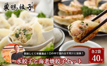 冷凍餃子 巣鴨 水ギョーザ 海老焼き 40個 冷凍餃子
