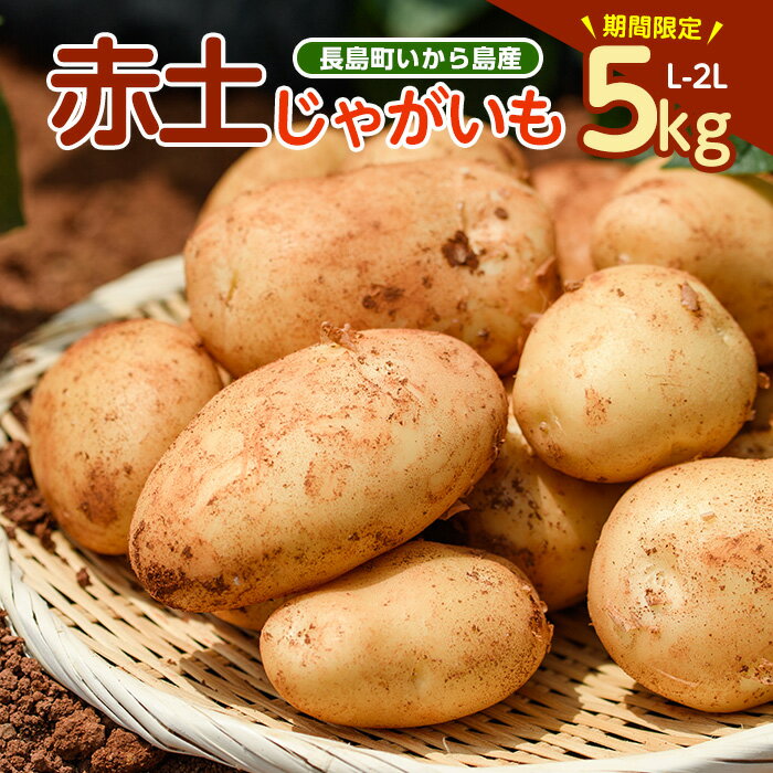 【ふるさと納税】《先行受付:5月発送》長島町 いから島産 赤土 じゃがいも5kg 【高橋農園】takahashi-1495