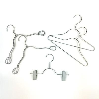 ふるさと納税 葛飾区 スチール製　キッズ用ハンガー6本セット　クロームメッキ