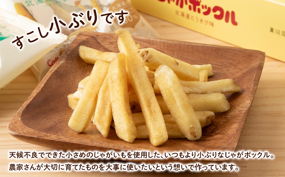 北海道限定カルビーじゃがポックル　ほたて塩味（10袋入り　12箱）