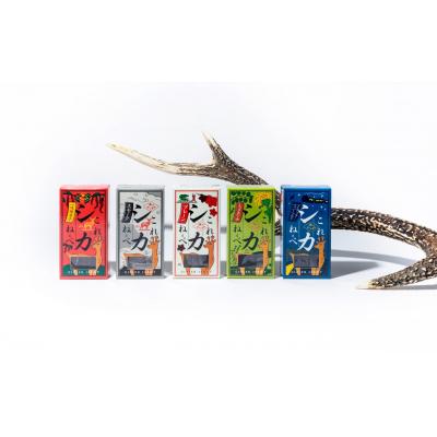 ふるさと納税 陸前高田市 鹿肉 ジャーキー 「これシカねぇべ」 5種類セット 肉 鹿肉 ジビエ ヘルシー おやつ おつまみ |  | 01