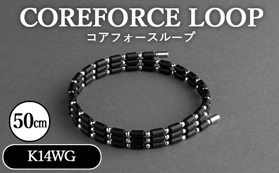 
No.117 コアフォースループ　K14WG　50cm ／ COREFORCE アクセサリー コアフォースパウダー 特殊技術 健やか 埼玉県
