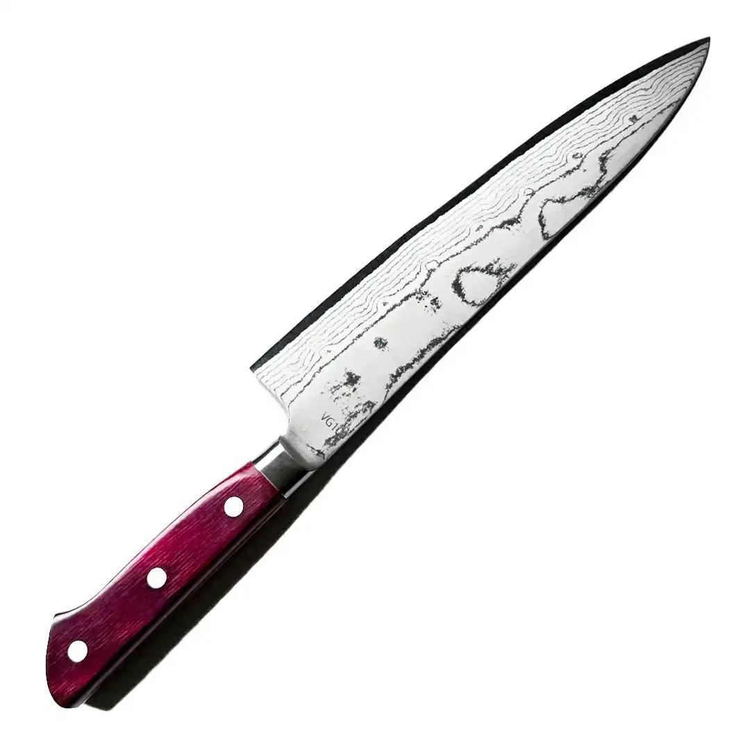 [成水] ダマスカスv金10号割込 牛刀 刃部21cm キッチンツール ダマスカス 調理器具 料理包丁 【050S020】