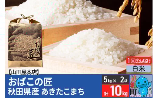 令和6年産 おばこの匠 秋田県産あきたこまち 10kg（白米）5kg袋 秋田こまち お米