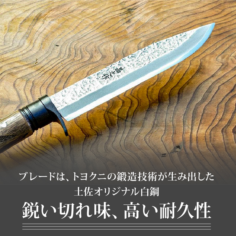フロンティア剣鉈 180 両刃 土佐オリジナル白鋼 チェッカー柄 | ナイフ キャンプ アウトドア 打刃物 土佐 鉈 剣鉈 なた 職人 山林 狩猟 熊 刃物 薪割り ハンドメイド 釣り 伝統 工芸 高