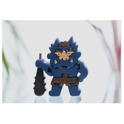 ふるさと納税 河内長野市 青鬼さん　知育玩具 木製パズル |  | 01