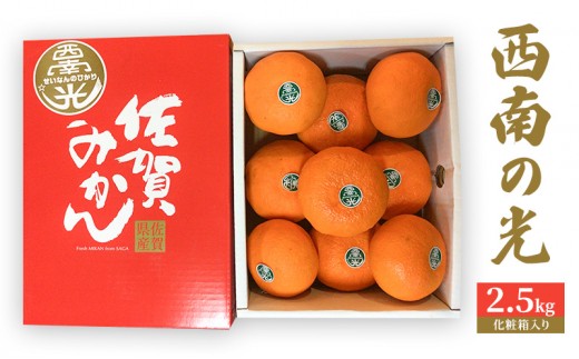 
                  [№5353-0595]西南の光 2.5kg（化粧箱入り） 柑橘 果物 フルーツ デザート ※配送不可:離島
                