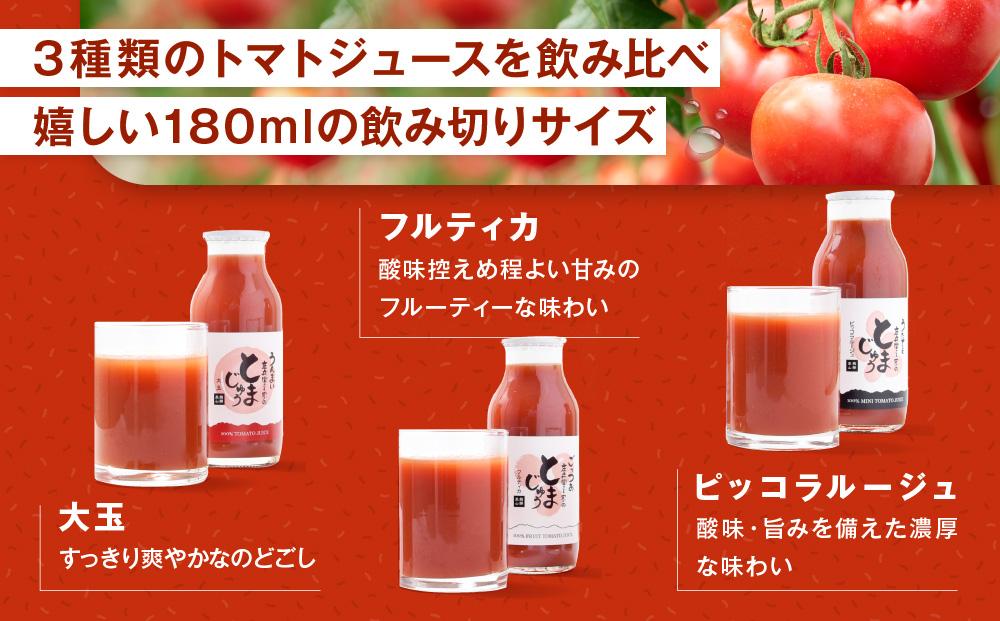 庄兵衛さん家のとまじゅう 飲み比べ 180ml 30本セット トマトジュース とまと トマト ジュース 野菜ジュース 飲み比べ 飲みきりサイズ まとめ買い 飛騨高山 寺田農園 BN011