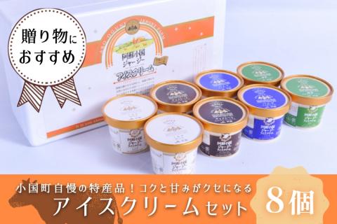 【JA阿蘇】「阿蘇小国ジャージーアイスクリーム」8個※4種×2個（IS-2）