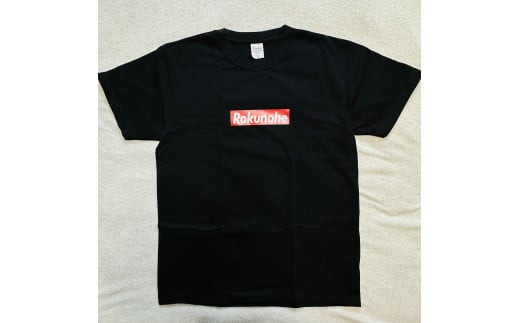 H-26 六戸ロゴ入Tシャツ【色：黒】【サイズ：M】　