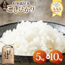 【ふるさと納税】木島平産コシヒカリ 約5kg/10kg（山嵜智之さん） | 米 白米 精米 特別栽培米 コシヒカリ こしひかり お米 おこめ 減農薬 長野県 木島平村 信州