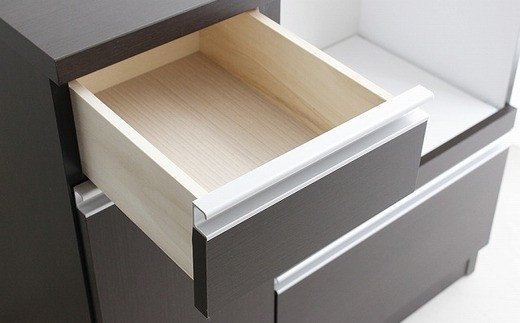スライス (マイズ)90カウンターレンジ BR 【カウンター キッチン収納 レンジ収納 家具 国産 台所用品 食器収納】(H060446)