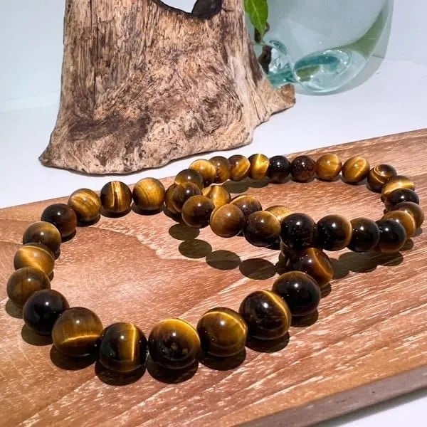 
                  タイガーアイ　ペアブレスレット（8ｍｍ、10ｍｍ）
                