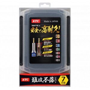 KTC インパクトドライバ用ソケットビットセット 難攻不落(7コ組) [TBZP637]【1571123】