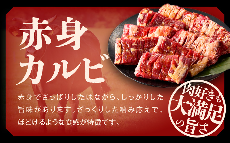赤身カルビ ステーキ 1kg 焼肉用 500g×2P【氷温熟成×特製ダレ 牛肉 バラ 切り落とし 訳あり サイズ不揃い】 mrz0098