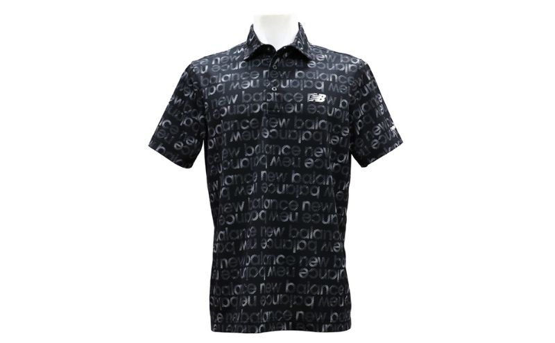 ニューバランスゴルフ ウェア 半袖 ポロシャツ メンズ 通気性 ブラック 012-6168007