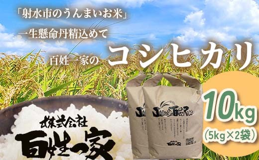 
                  【射水市】【射水の美味しいお米】R8年産 百姓一家のコシヒカリ 10kg（5kg×2）【精米】｜米 こめ コメ こしひかり 白米 ブランド米 銘柄米 人気 ランキング 富山 富山米 北陸 北陸米 富山コシヒカリ 北陸コシヒカリ 精米コシヒカリ 10キロ 10キロ米 10kg 10kg米 ※2026年10月～発送
                