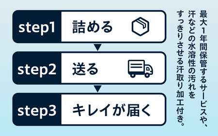 【最大1年間保管付！】衣類クリーニング(10点) 