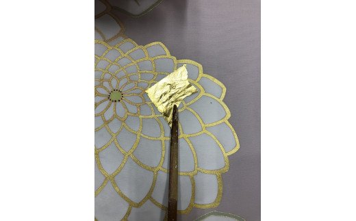 SG05　御山杉染め　訪問着きもの　菊