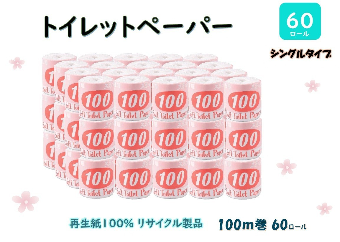
                  トイレットペーパー【長尺100m】60ロール 赤ラベル
                