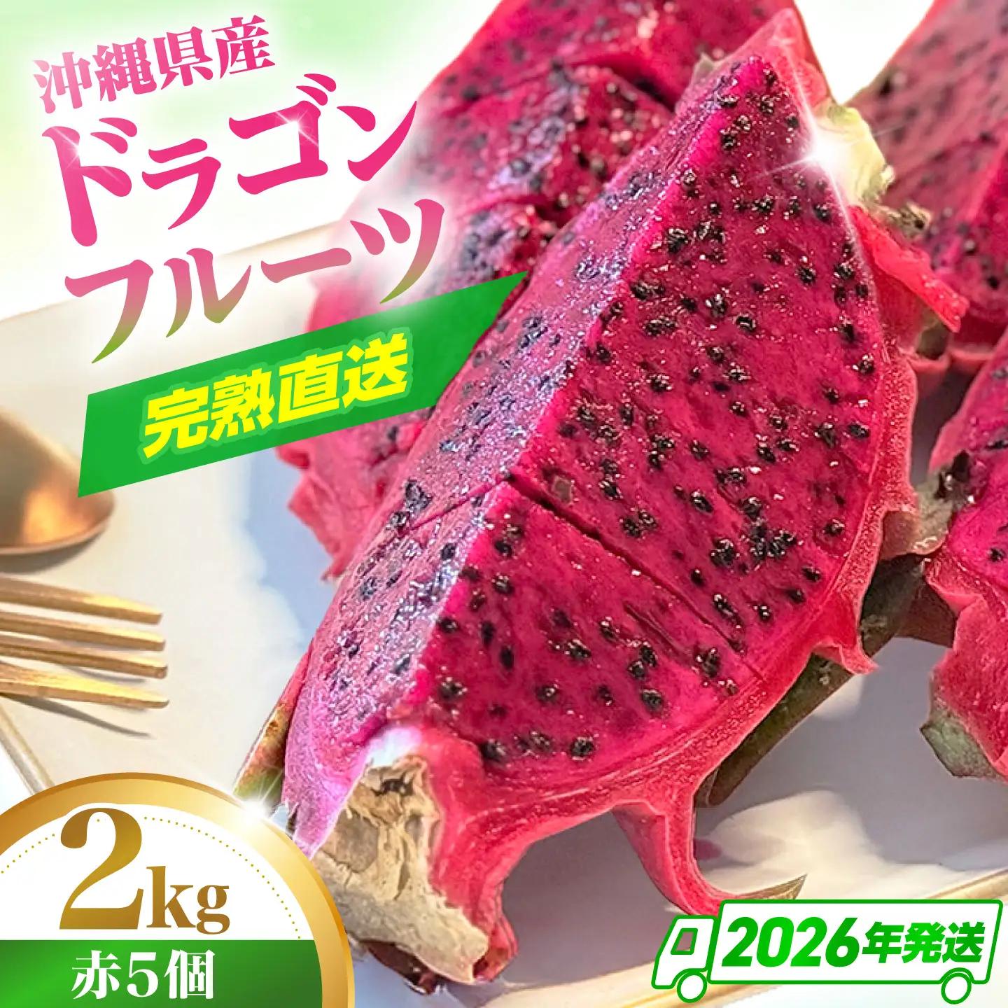 【ふるなびWEEK対象】ドラゴンフルーツ 2kg 完熟直送！ 沖縄県産ドラゴンフルーツ