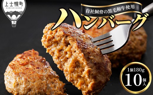 黒毛和牛 100％ ハンバーグ 2種セット 180g×10個 プレーン チーズ 北海道 牛 肉 牛肉 和牛 小分け 個包装 冷凍 ドリームヒル ［017-D80］